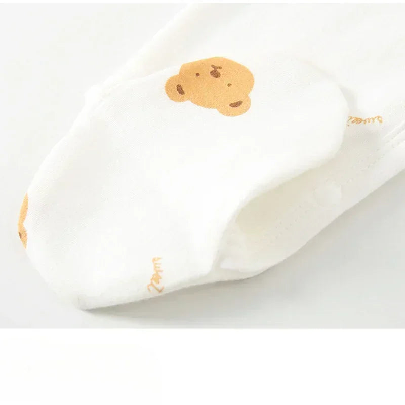 100% Cotton Footed Onesie with Mittens - Planet - Organic Cotton Clubs