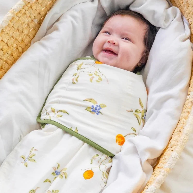 Organic Cotton Muslin Sleep Sack - Lemon - Organic Cotton Clubs