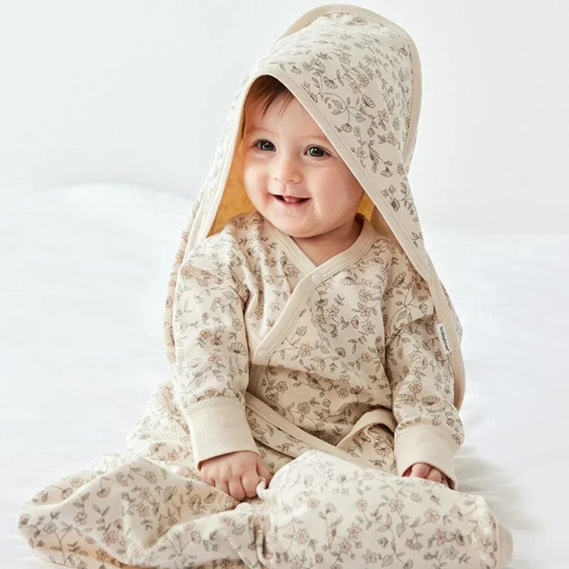 100% Cotton Swaddle Blanket - Flowers - Organic Cotton Clubs