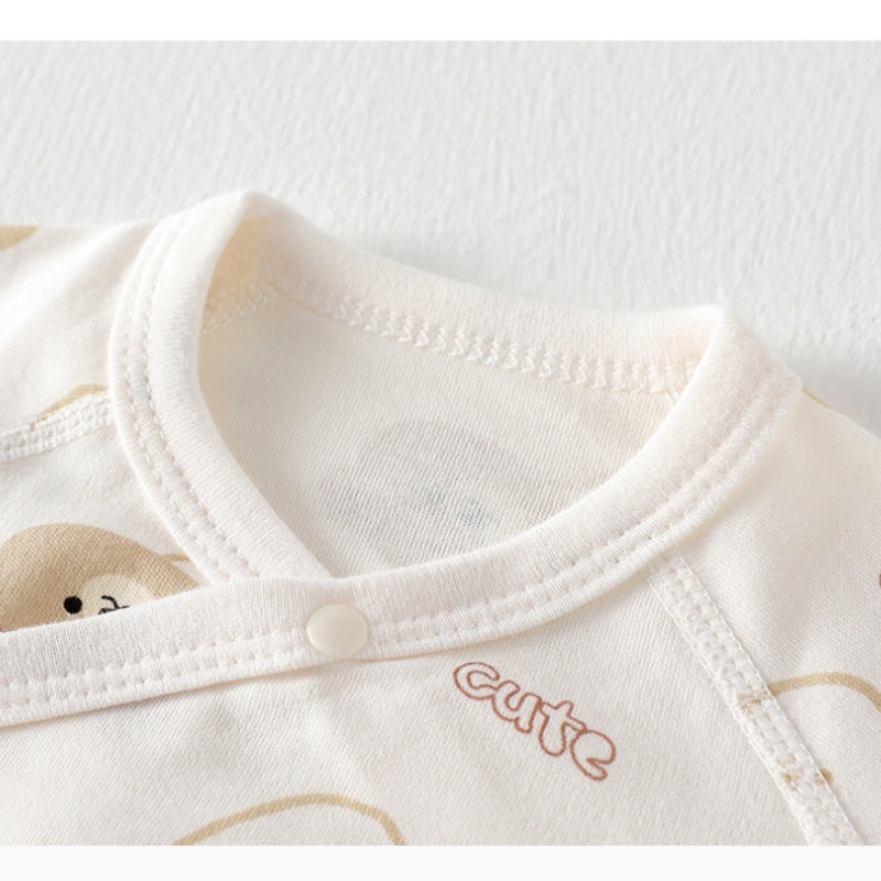 100% Cotton Long Sleeve Bodysuit - Heart - Organic Cotton Clubs