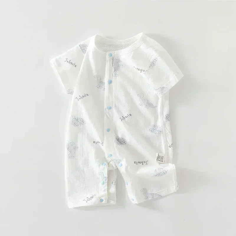 100% Cotton Short Sleeve Romper - Cute Squirrel - Organic Cotton Clubs