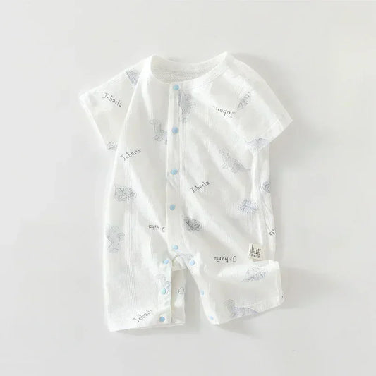100% Cotton Short Sleeve Romper - Cute Squirrel - Organic Cotton Clubs