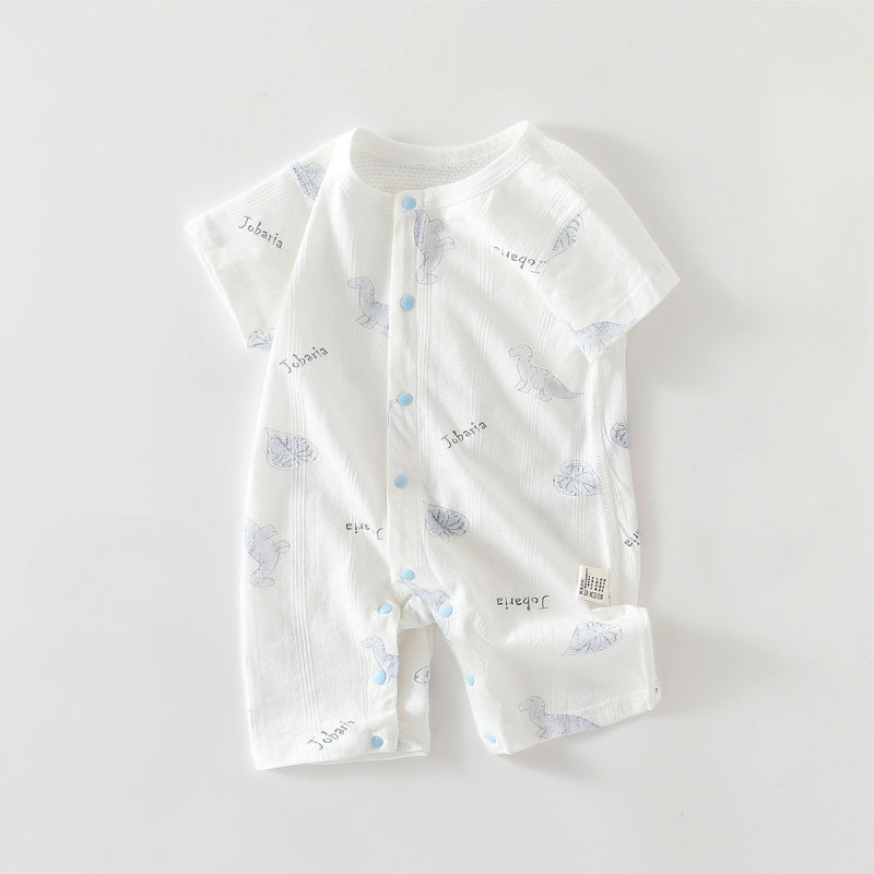 100% Cotton Short Sleeve Romper - Cute Squirrel - Organic Cotton Clubs