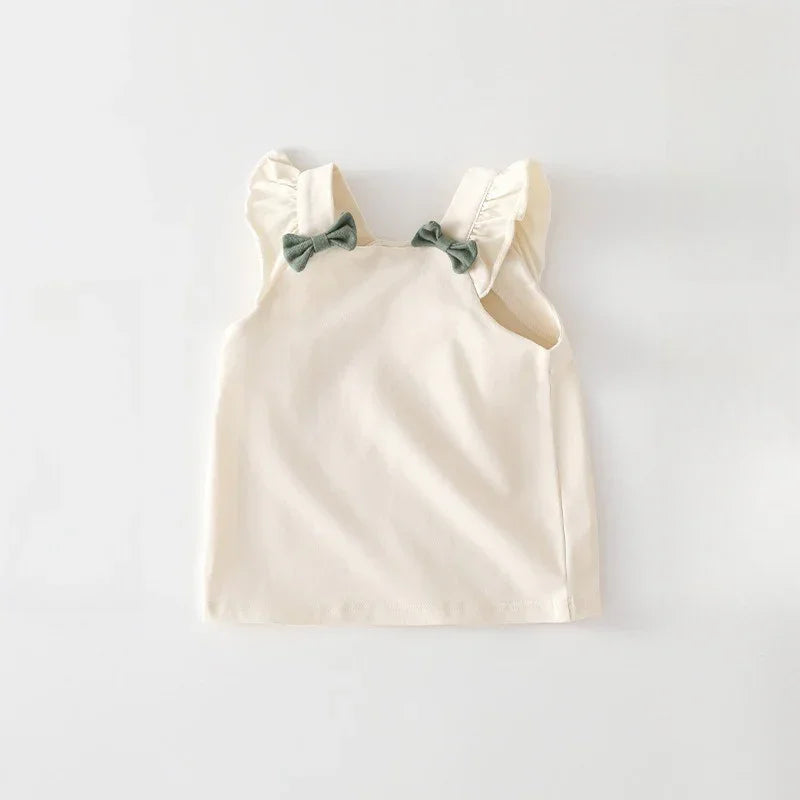 Cotton Flutter-Sleeve Top & Pants Set - Yellow Floral Pants - Organic Cotton Clubs