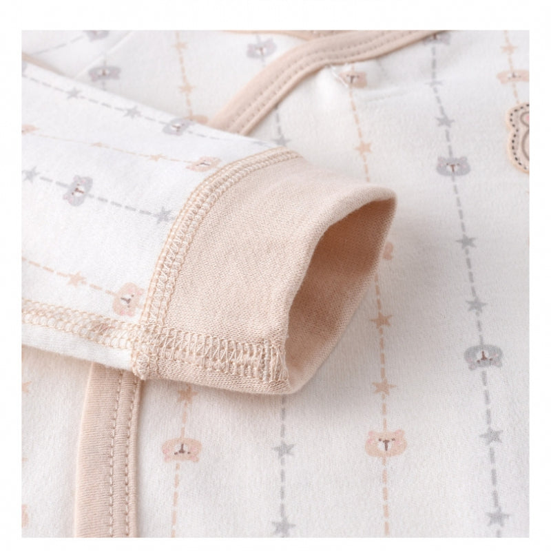 100% Cotton Long Sleeve Romper - Pink Pear - Organic Cotton Clubs