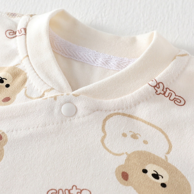 100% Cotton Long Sleeve Long Sleeve Top & Pants Set- Sheep - Organic Cotton Clubs