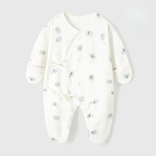 100% Cotton Footed Onesie with Mittens - Planet - Organic Cotton Clubs