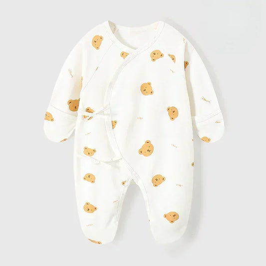 100% Cotton Footed Onesie with Mittens - Planet - Organic Cotton Clubs