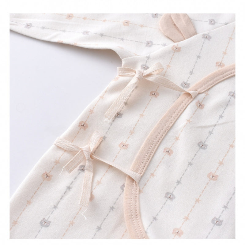 100% Cotton Long Sleeve Romper - Pink Pear - Organic Cotton Clubs