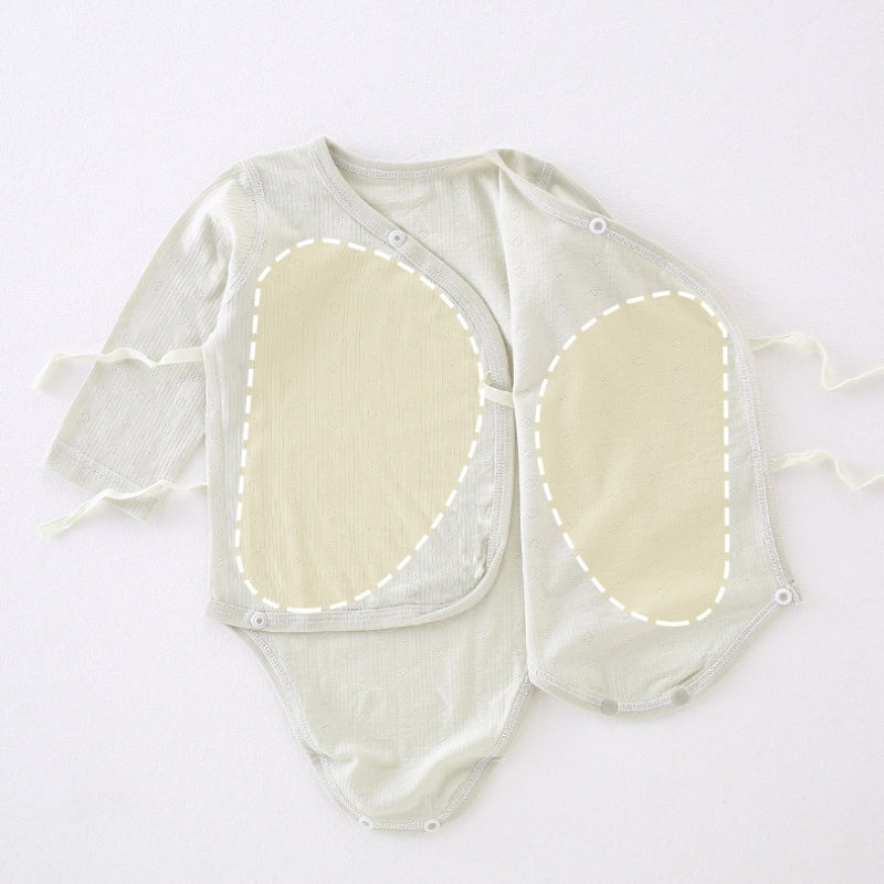 Homothermal Cotton Long Sleeve Bodysuit - White - Organic Cotton Clubs