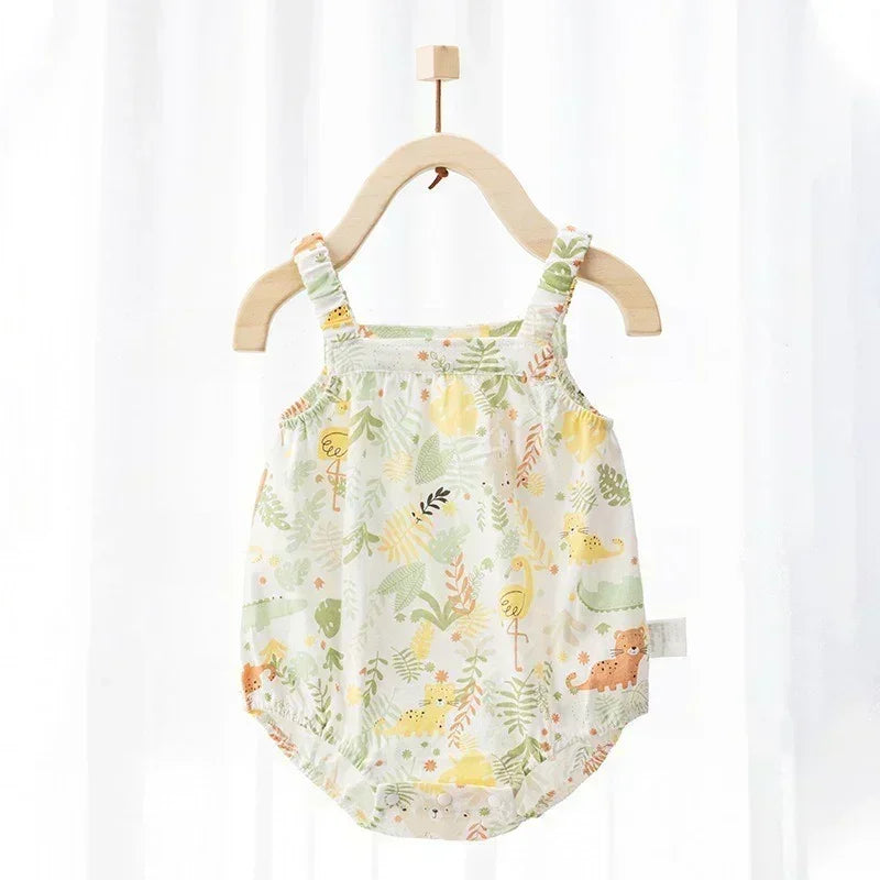 100% Cotton Sleeveless Bodysuit - Adorable Bear - Organic Cotton Clubs