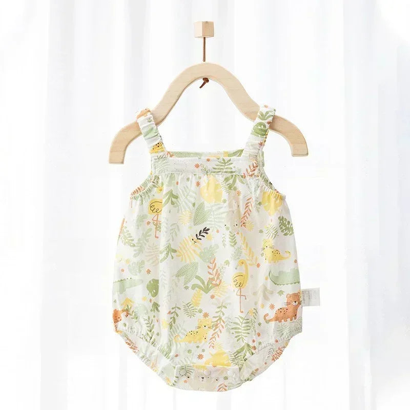 100% Cotton Sleeveless Bodysuit - Adorable Bear - Organic Cotton Clubs