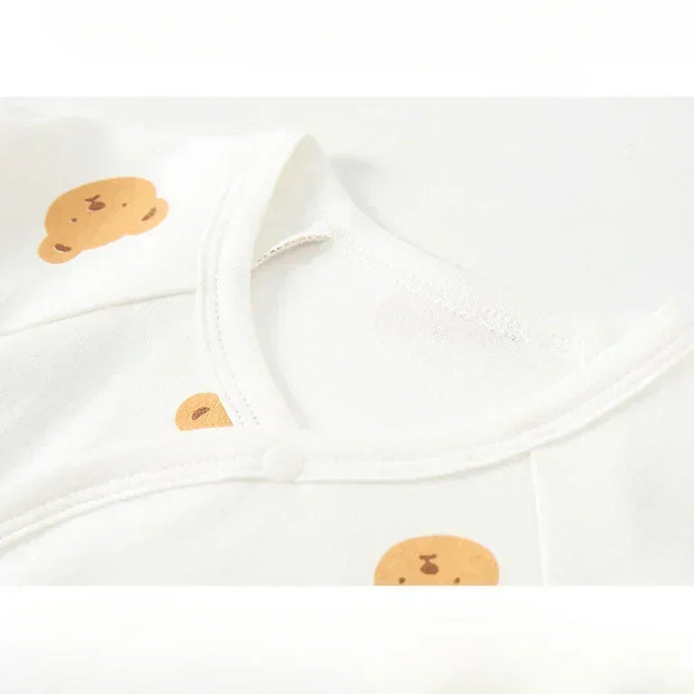 100% Cotton Footed Onesie with Mittens - Planet - Organic Cotton Clubs
