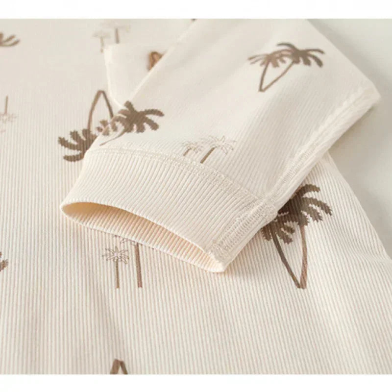 Cotton Long Sleeve Romper - Monster - Organic Cotton Clubs