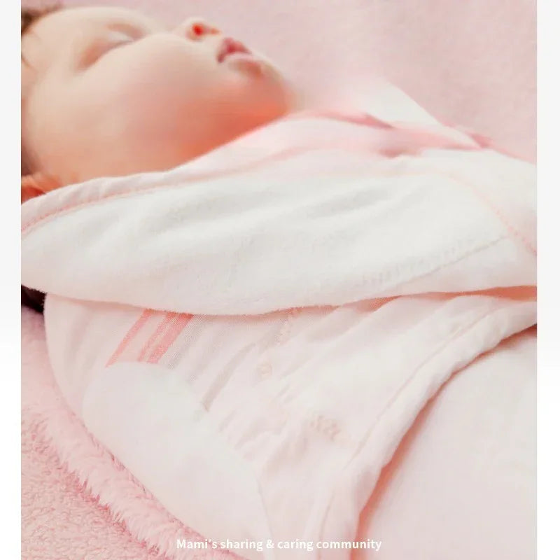 Organic Cotton Muslin Sleep Sack - Blue Adorable Bowknot - Organic Cotton Clubs