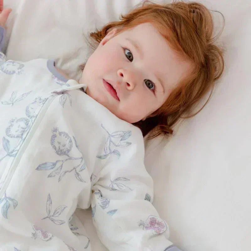 Organic Cotton Muslin Long Sleeve Sleepsuit Spring & Fall - Panda - Organic Cotton Clubs