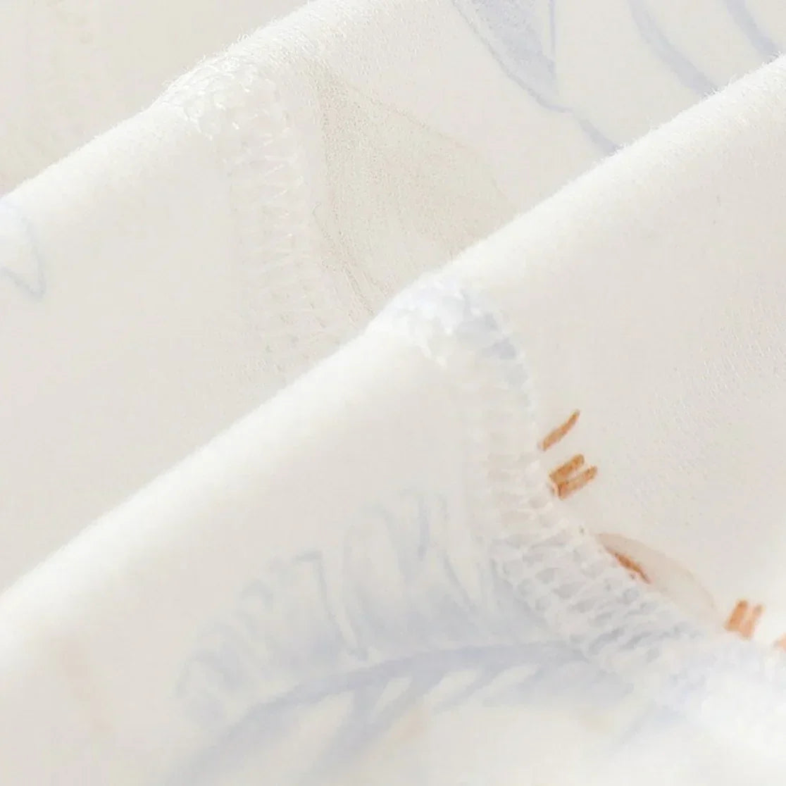 100% Cotton Long Sleeve Snap-Up Romper - Blue Tree