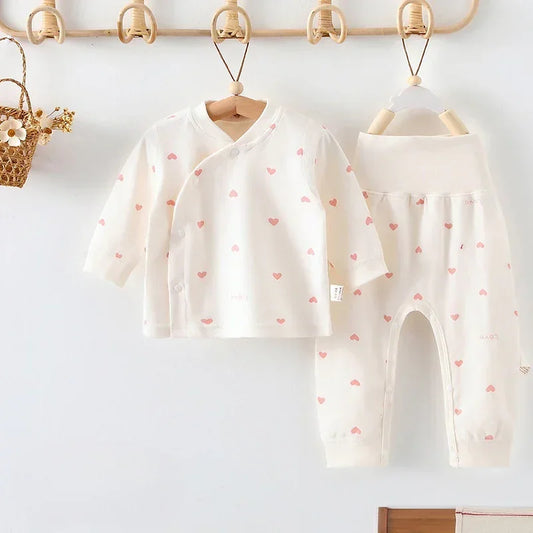 100% Cotton Long Sleeve Long Sleeve Top & Pants Set- Sheep - Organic Cotton Clubs