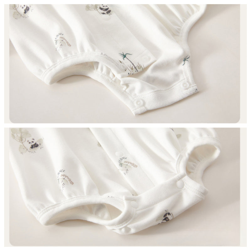 100% Cotton Long Sleeve Bodysuit - Little Crocodile - Organic Cotton Clubs