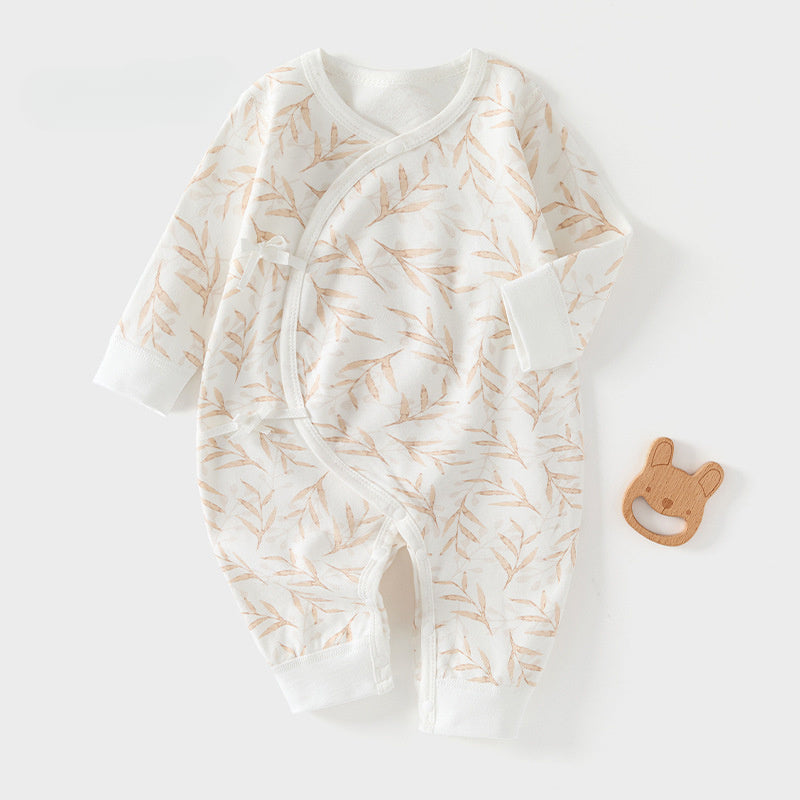 100% Cotton Long Sleeve Kimono Romper - Tree - Organic Cotton Clubs