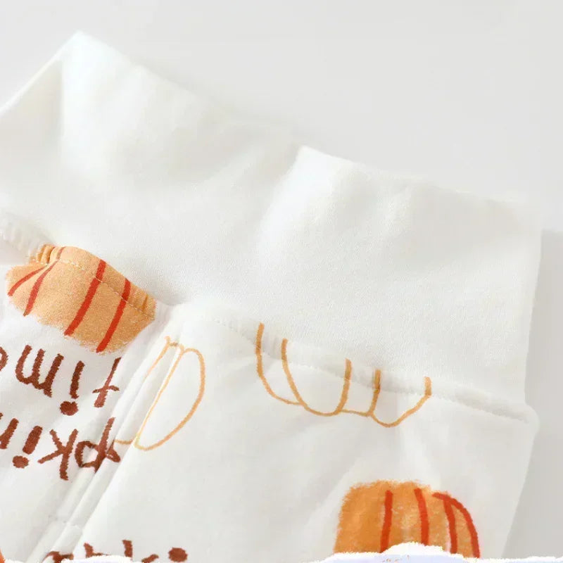 100% Cotton Long Sleeve Quilted Romper - Halloween with Pumpkin - Organic Cotton Clubs