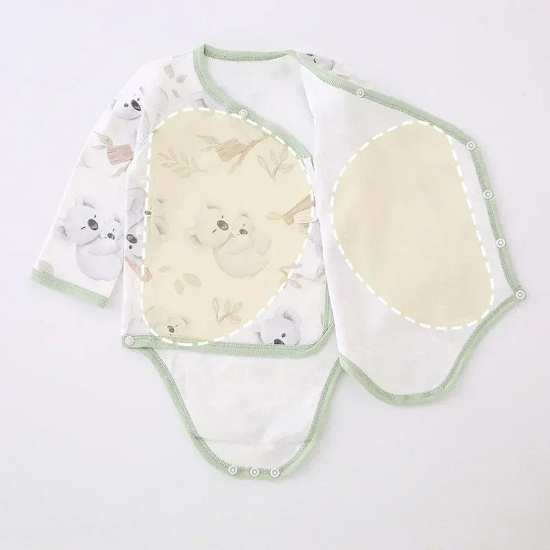 100% Cotton Long Sleeve Side-Snap Bodysuit - Cotton - Organic Cotton Clubs