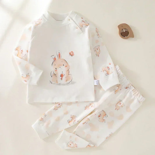 100% Cotton Long Sleeve Top & Pants Set - Cute Alligator - Organic Cotton Clubs