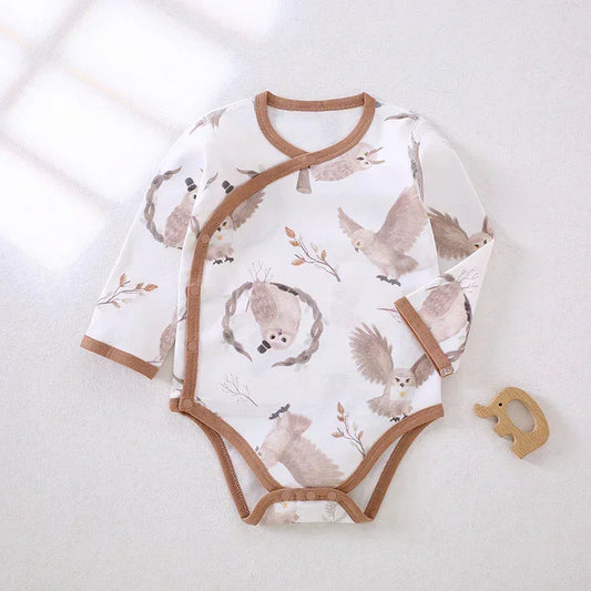 100% Cotton Long Sleeve Side-Snap Bodysuit - Cotton - Organic Cotton Clubs