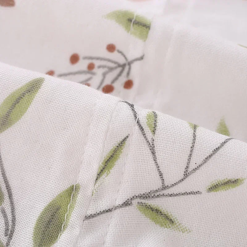 Cotton & Bamboo Muslin Short Sleeve Romper - Goose - Organic Cotton Clubs