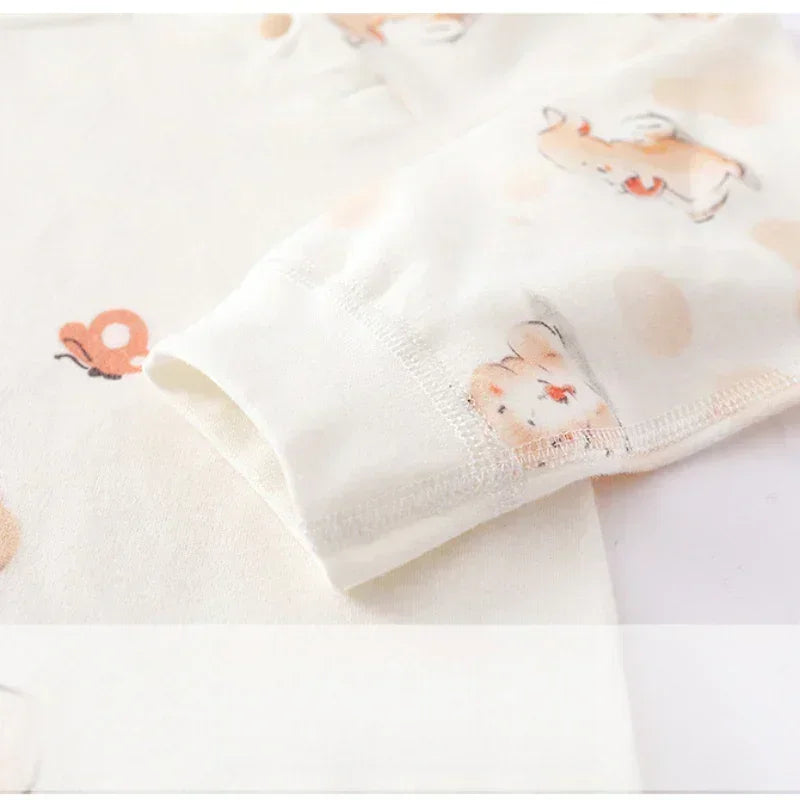 100% Cotton Long Sleeve Top & Pants Set - Cute Alligator - Organic Cotton Clubs