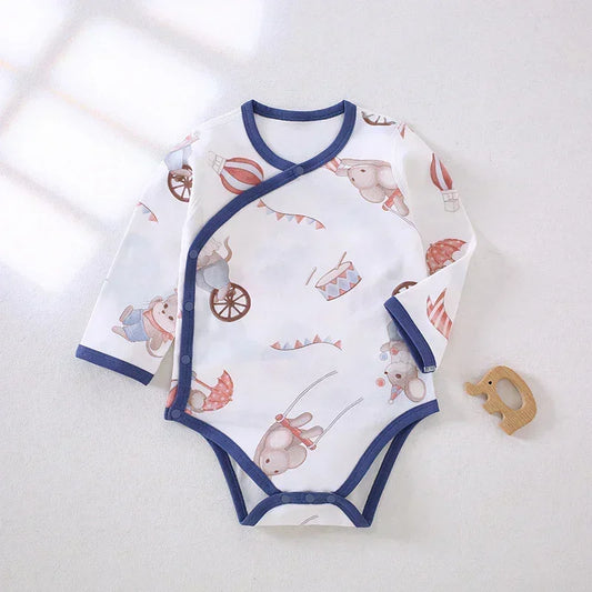 100% Cotton Long Sleeve Side-Snap Bodysuit - Cotton - Organic Cotton Clubs