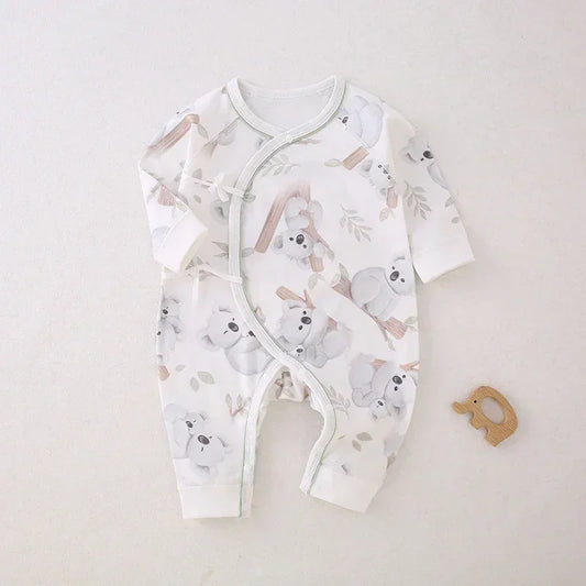 100% Cotton Long Sleeve Romper - Owl - Organic Cotton Clubs