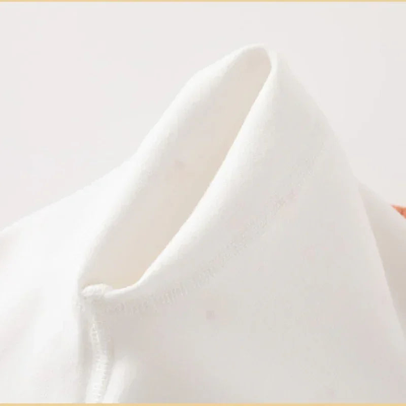 Cotton Long Sleeve Snap-Up Romper - Yellow Cat - Organic Cotton Clubs