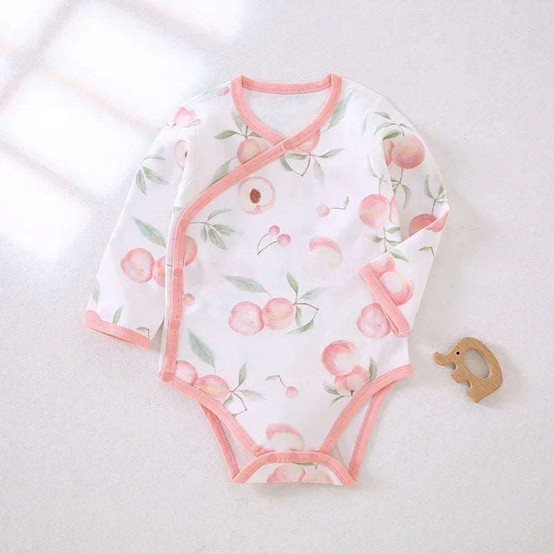100% Cotton Long Sleeve Side-Snap Bodysuit - Cotton - Organic Cotton Clubs