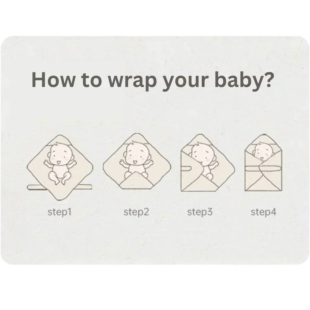 100% Cotton Swaddle Blanket - Light Brown - Organic Cotton Clubs