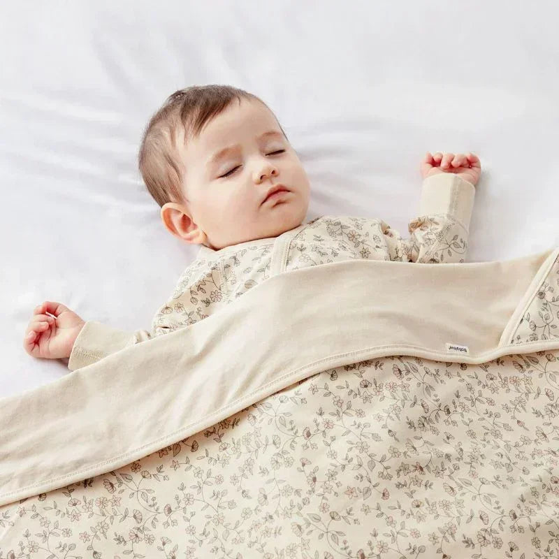 100% Cotton Swaddle Blanket - Light Brown - Organic Cotton Clubs