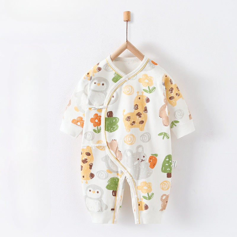 100% Cotton Long Sleeve Romper - Autumn - Organic Cotton Clubs