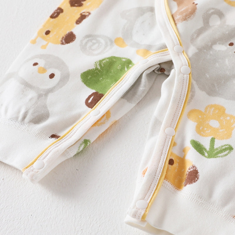 100% Cotton Long Sleeve Romper - Autumn - Organic Cotton Clubs
