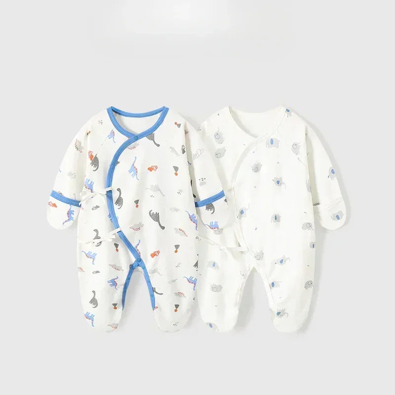 100% Cotton Footed Onesie with Mittens - Planet - Organic Cotton Clubs
