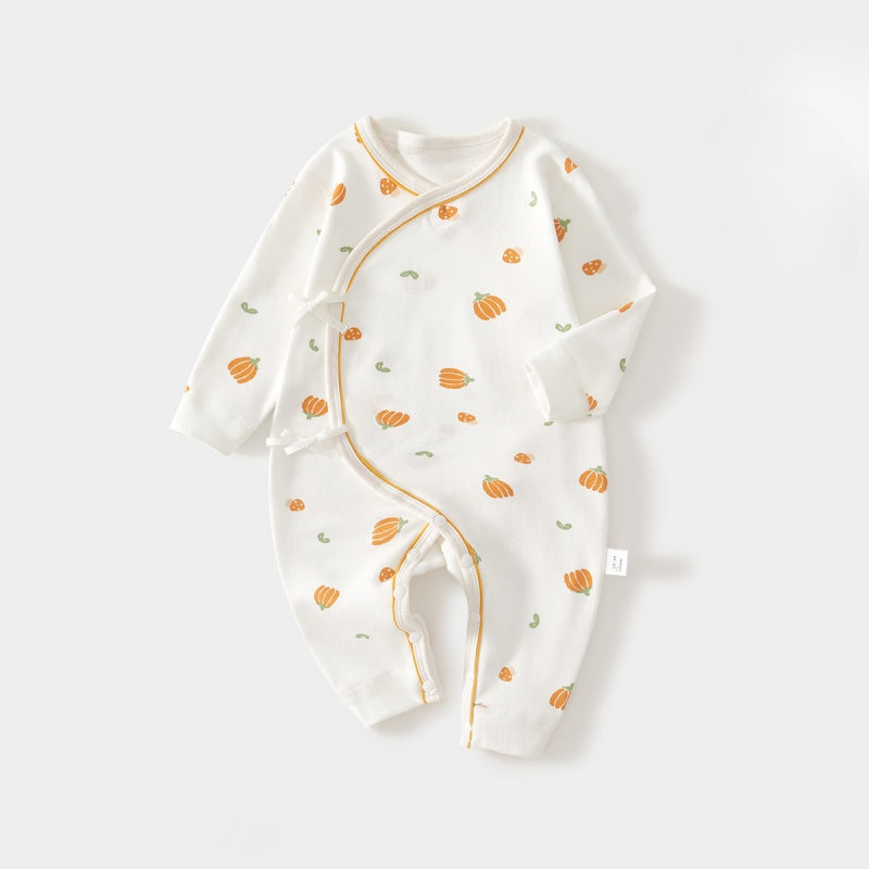 100% Cotton Long Sleeve Romper - Pink Pear - Organic Cotton Clubs
