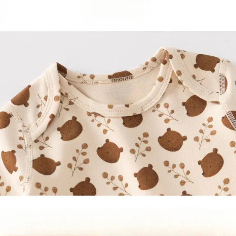 100% Organic Cotton Long Sleeve Romper - Fruits - Organic Cotton Clubs