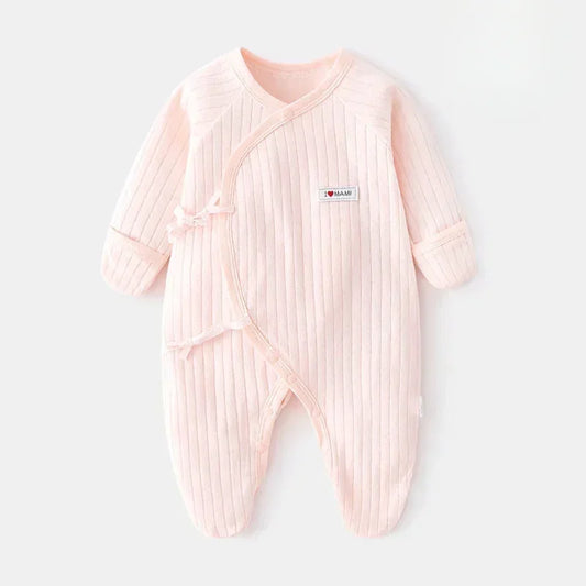 100% Cotton Footed Onesie with Mittens - Yellow - Organic Cotton Clubs