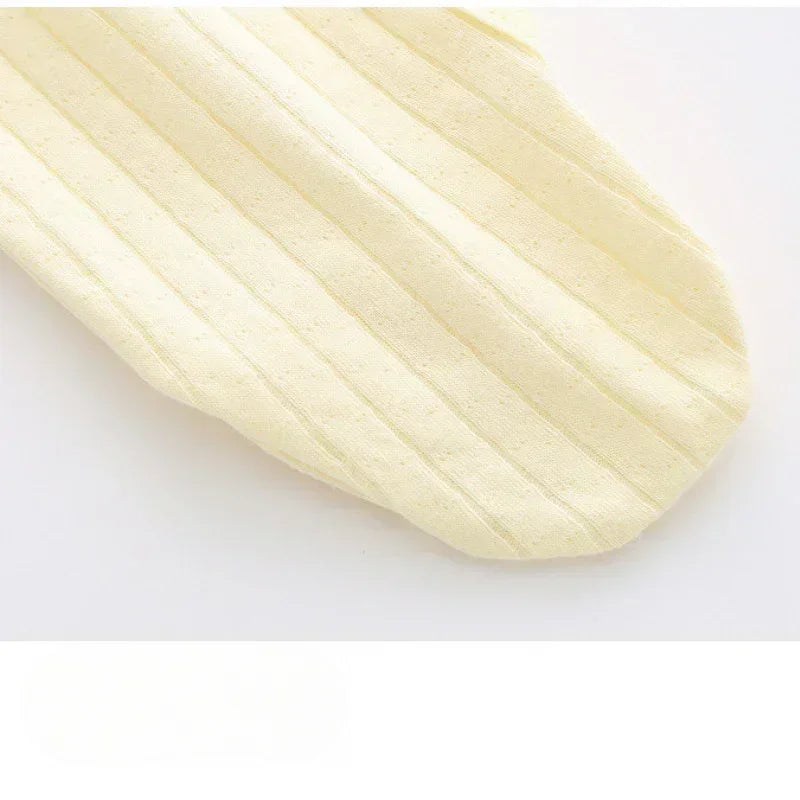 100% Cotton Footed Onesie with Mittens - Yellow - Organic Cotton Clubs