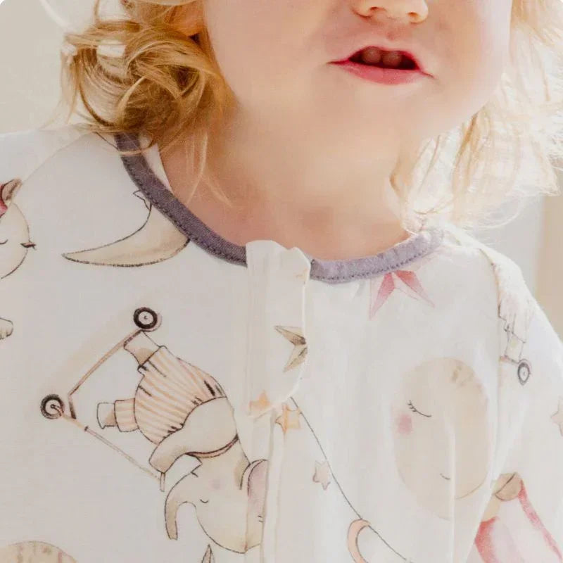 Organic Cotton Muslin Short Sleeve Sleepsuit Summer - Deer - Organic Cotton Clubs