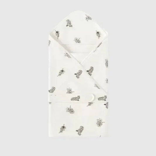 100% Cotton Swaddle Blanket - Light Brown - Organic Cotton Clubs