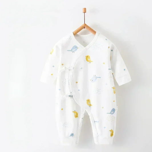 100% Cotton Long Sleeve Romper - Autumn - Organic Cotton Clubs