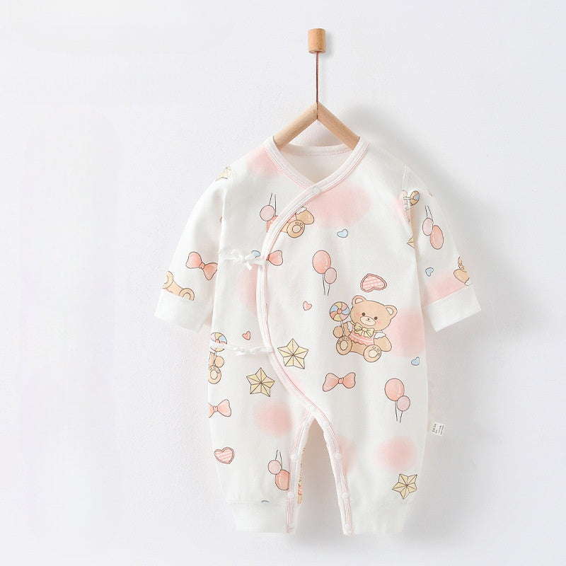 100% Cotton Long Sleeve Romper - Autumn - Organic Cotton Clubs