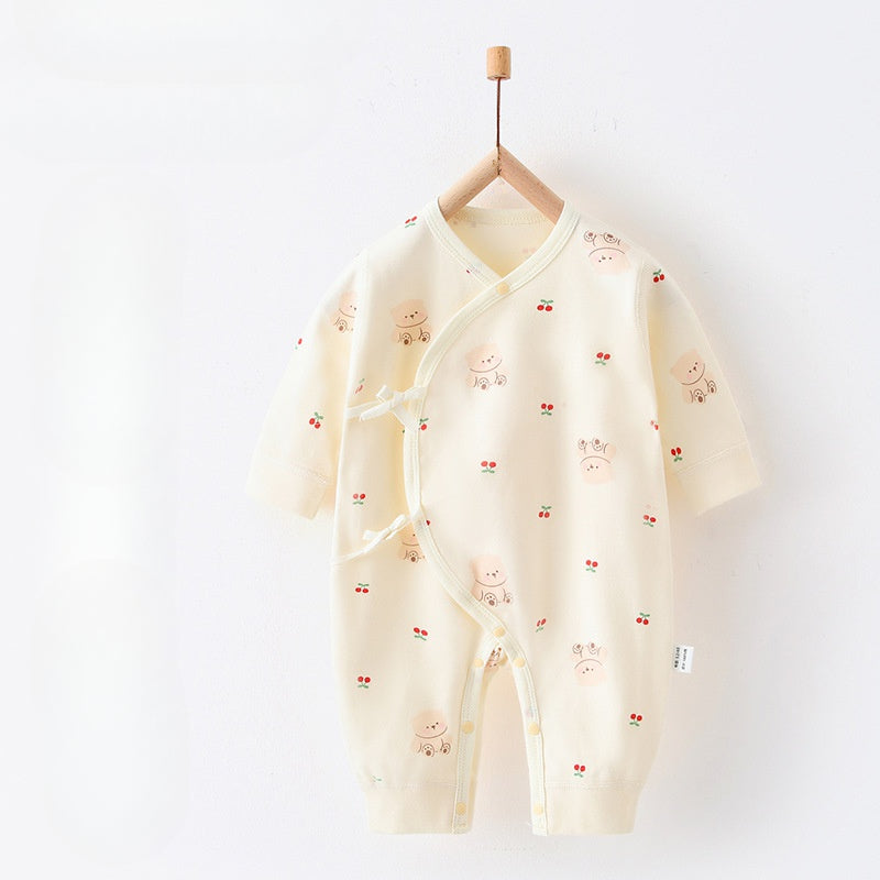 100% Cotton Long Sleeve Romper - Autumn - Organic Cotton Clubs