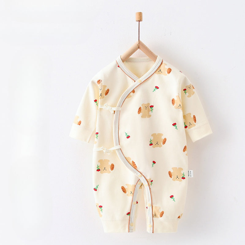 100% Cotton Long Sleeve Romper - Autumn - Organic Cotton Clubs