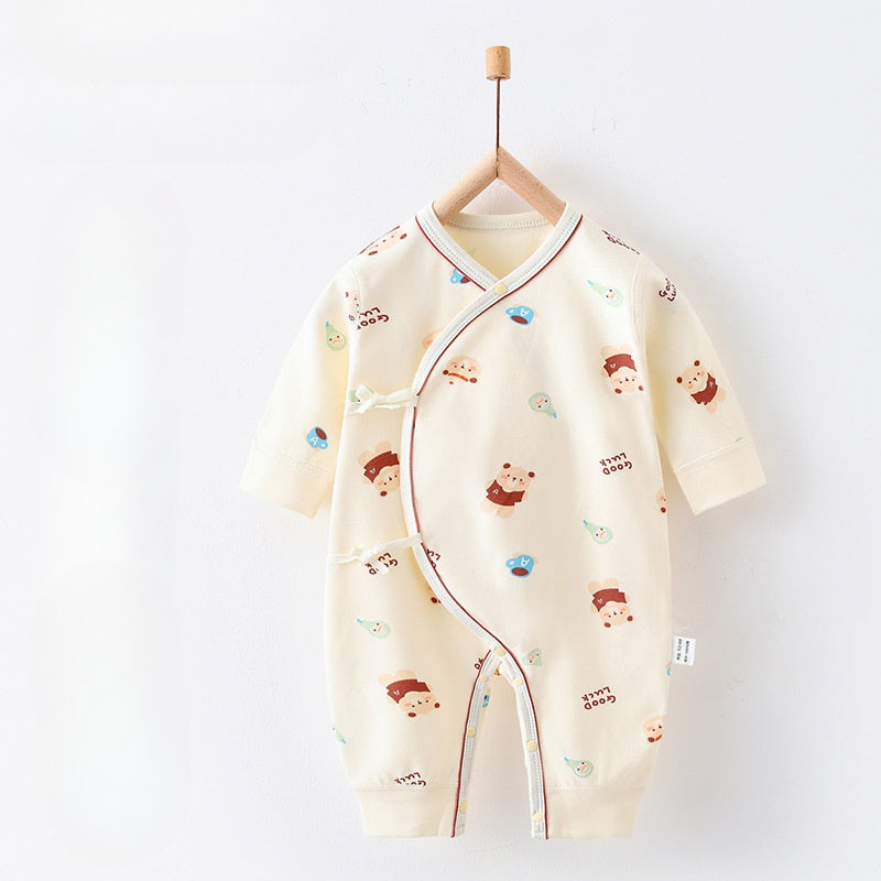 100% Cotton Long Sleeve Romper - Autumn - Organic Cotton Clubs